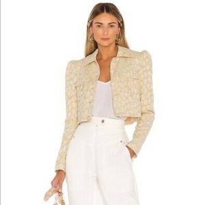 Lovers & Friends Jacquard Cream Blazer - Medium